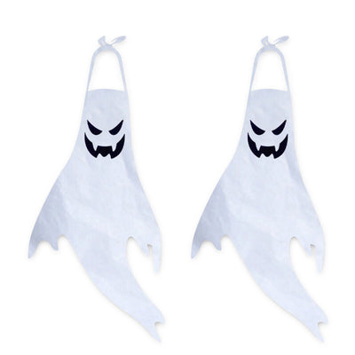 Halloween Hanging Ghost Windsocks Outdoor Lighted Glowing Ghost Witch Home Decor